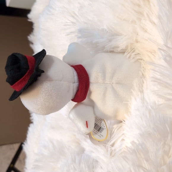 TY Beanie Babies 1996 Ty Snowball the Snowman BD 12-22-96 - Picture 6 of 8